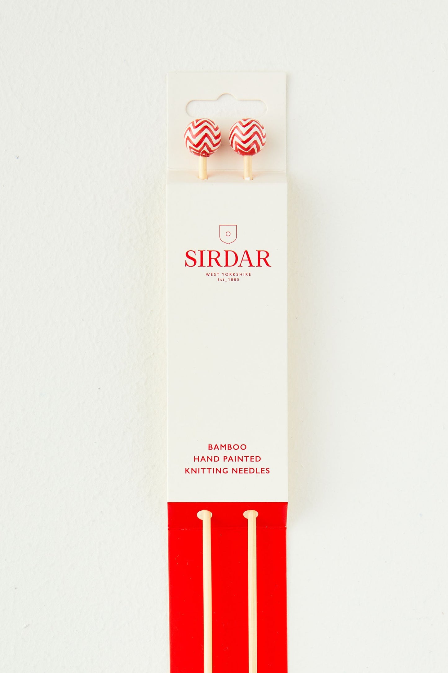 Sirdar Bamboo 35cm Long Hand Painted Knitting Needles. 3.25mm