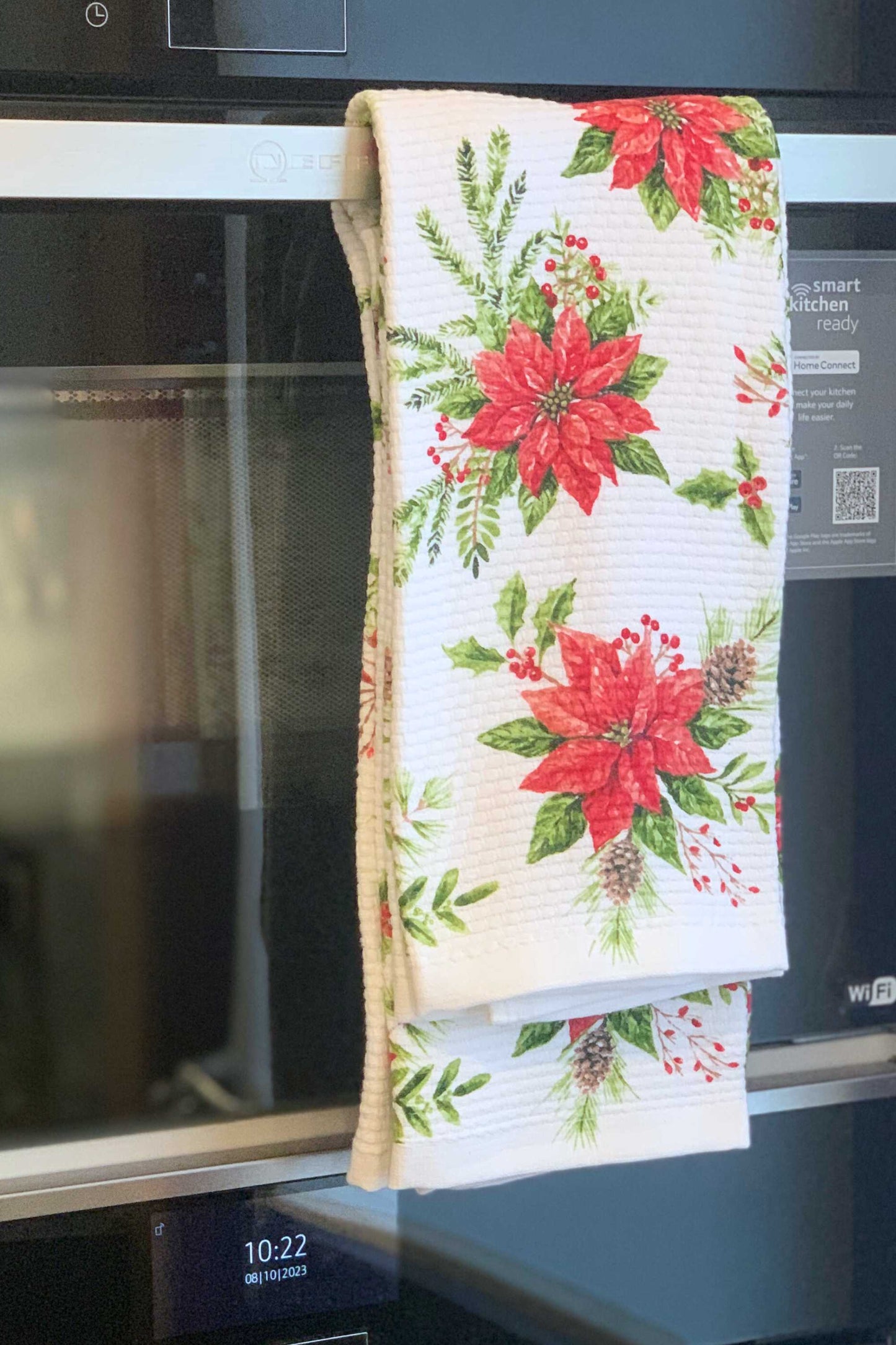 New KitchenAid Tea-Towels x2 Poinsettia