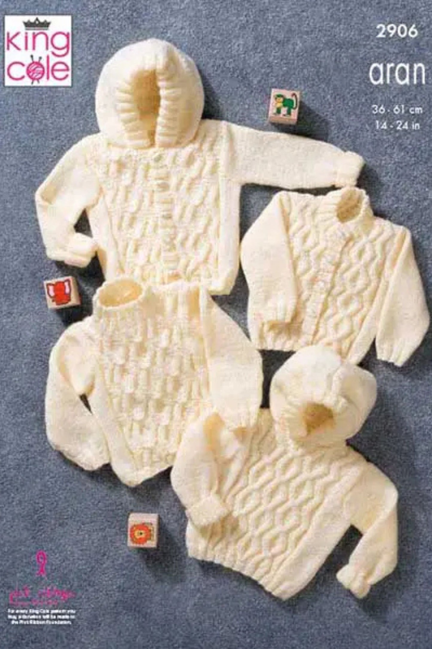 2906 Sweaters and Jackets Pattern Aran