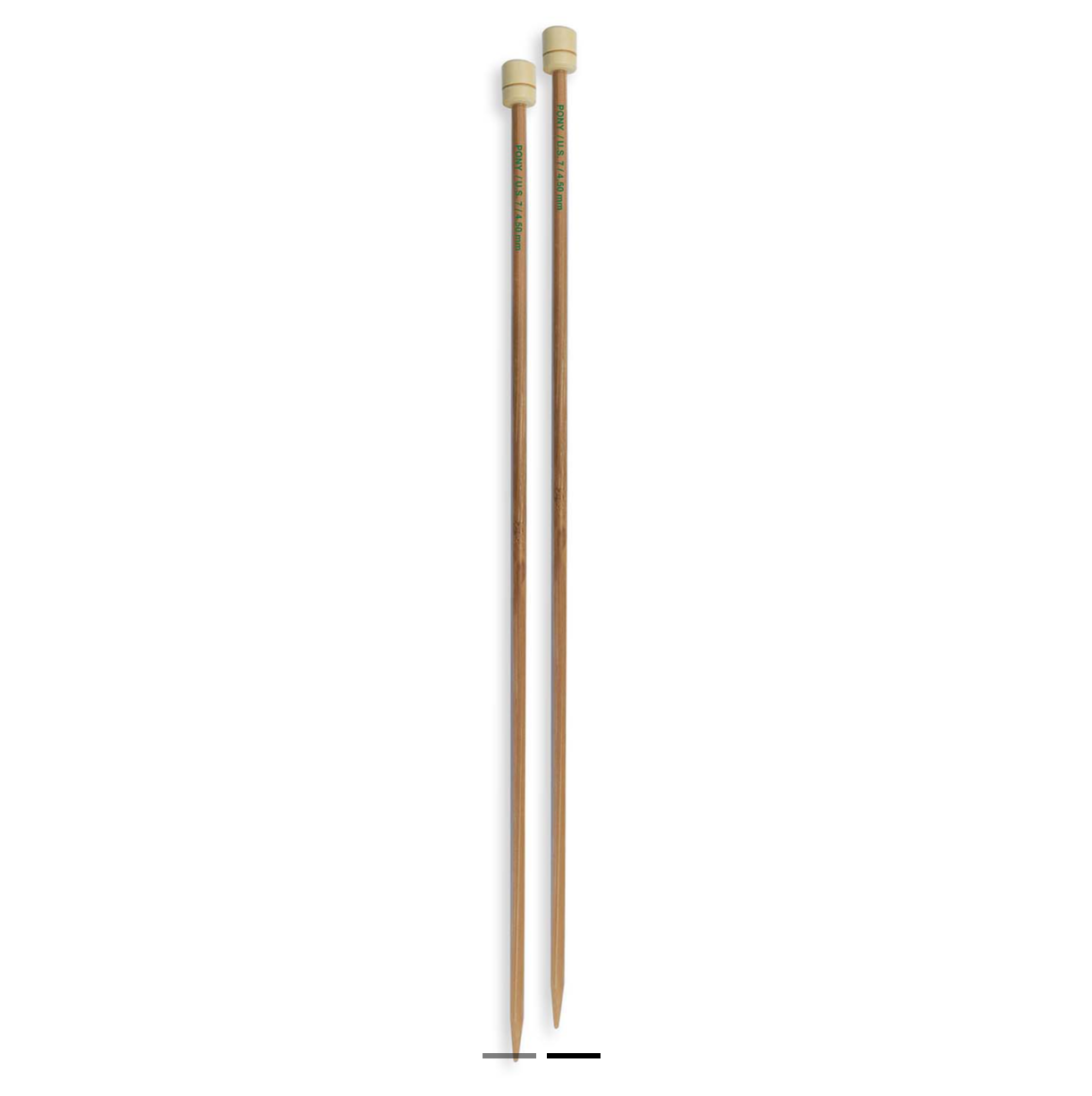 Knitting Pins: Single-Ended: Bamboo: 33cm x 4.50mm (Pony)