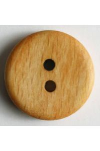 Round Wood 2 Hole 18mm Brown 231337 x5