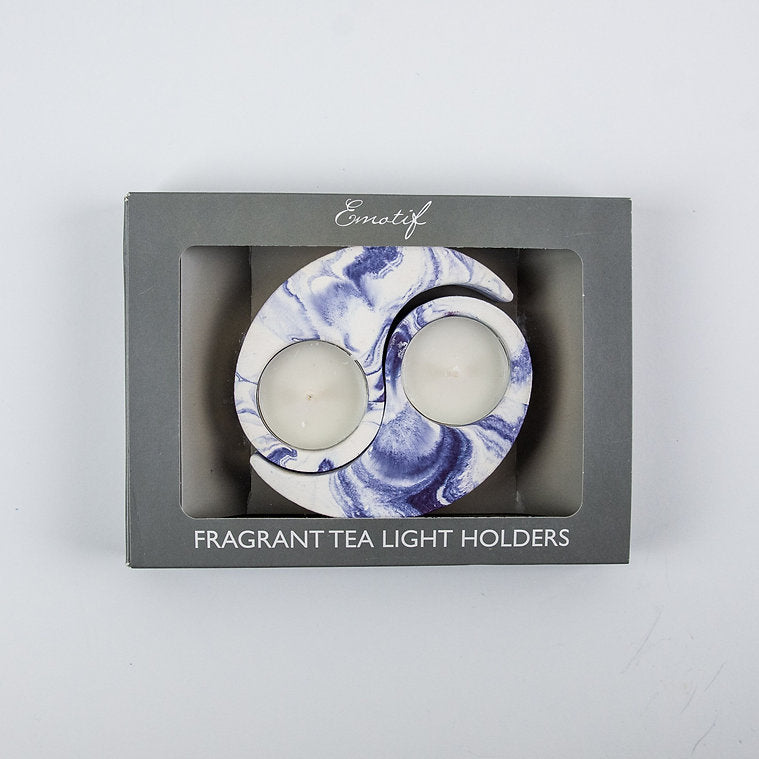 Black Iris Yin and Yang Tealight Holders