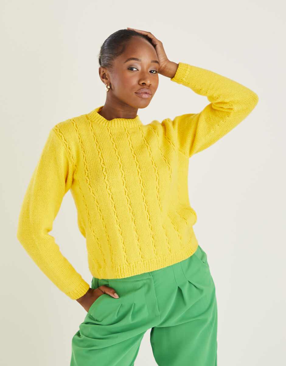 10591 Hayfield BONUS DK Sweater Knitting Pattern