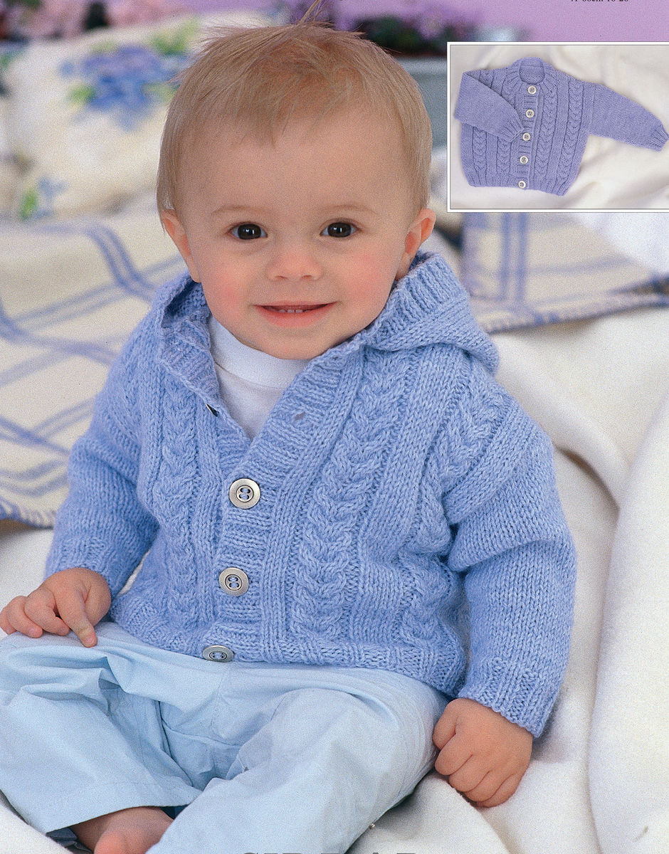 1518 Sirdar Snuggly DK Baby Cardigan Knitting Pattern