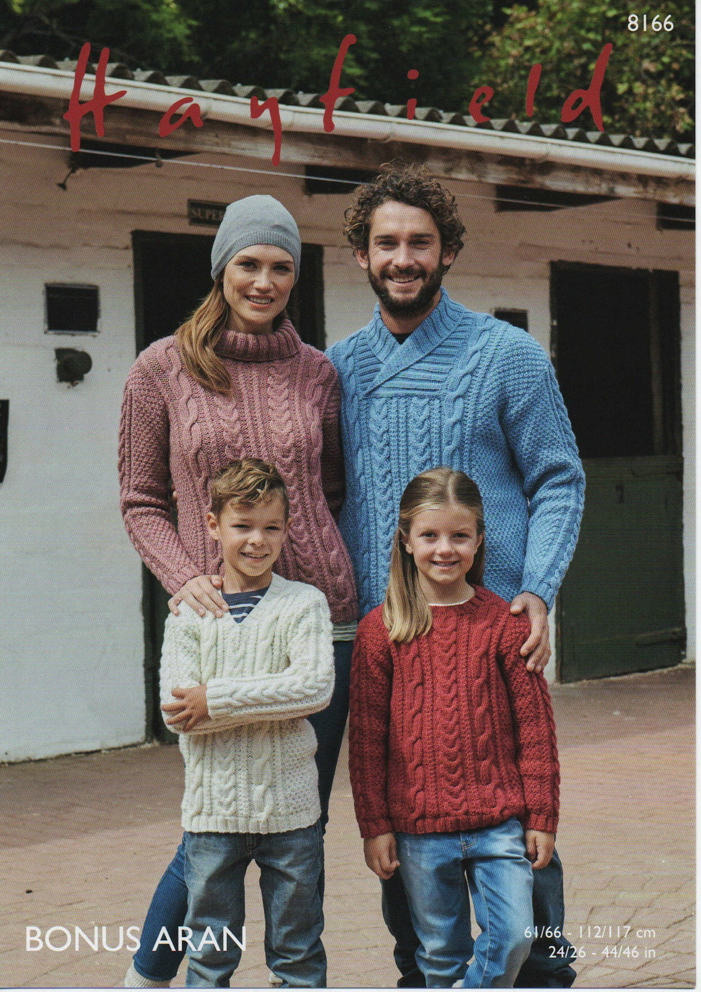 Hayfield Bonus Aran 8166 Knitting Pattern