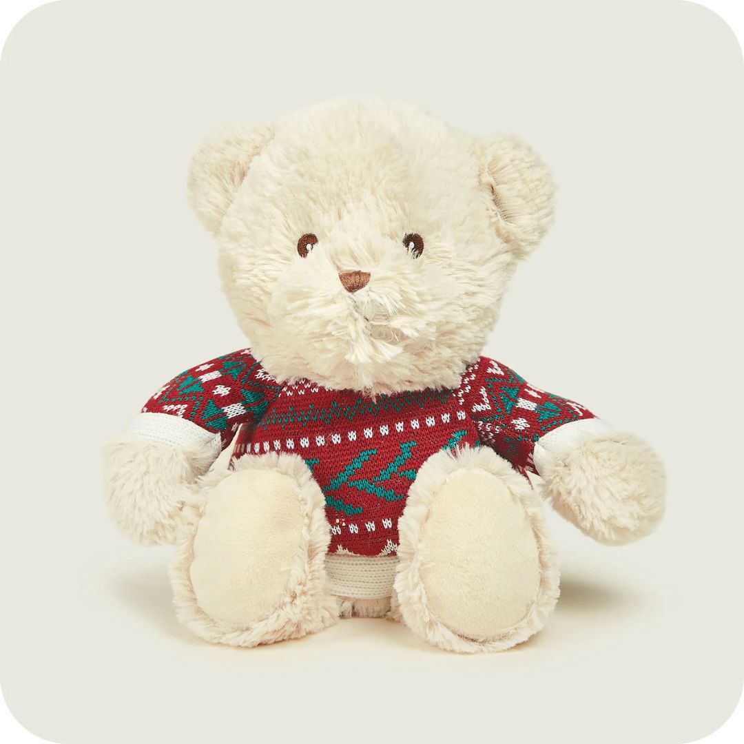 Warmies Christmas Jumper Bear Plush