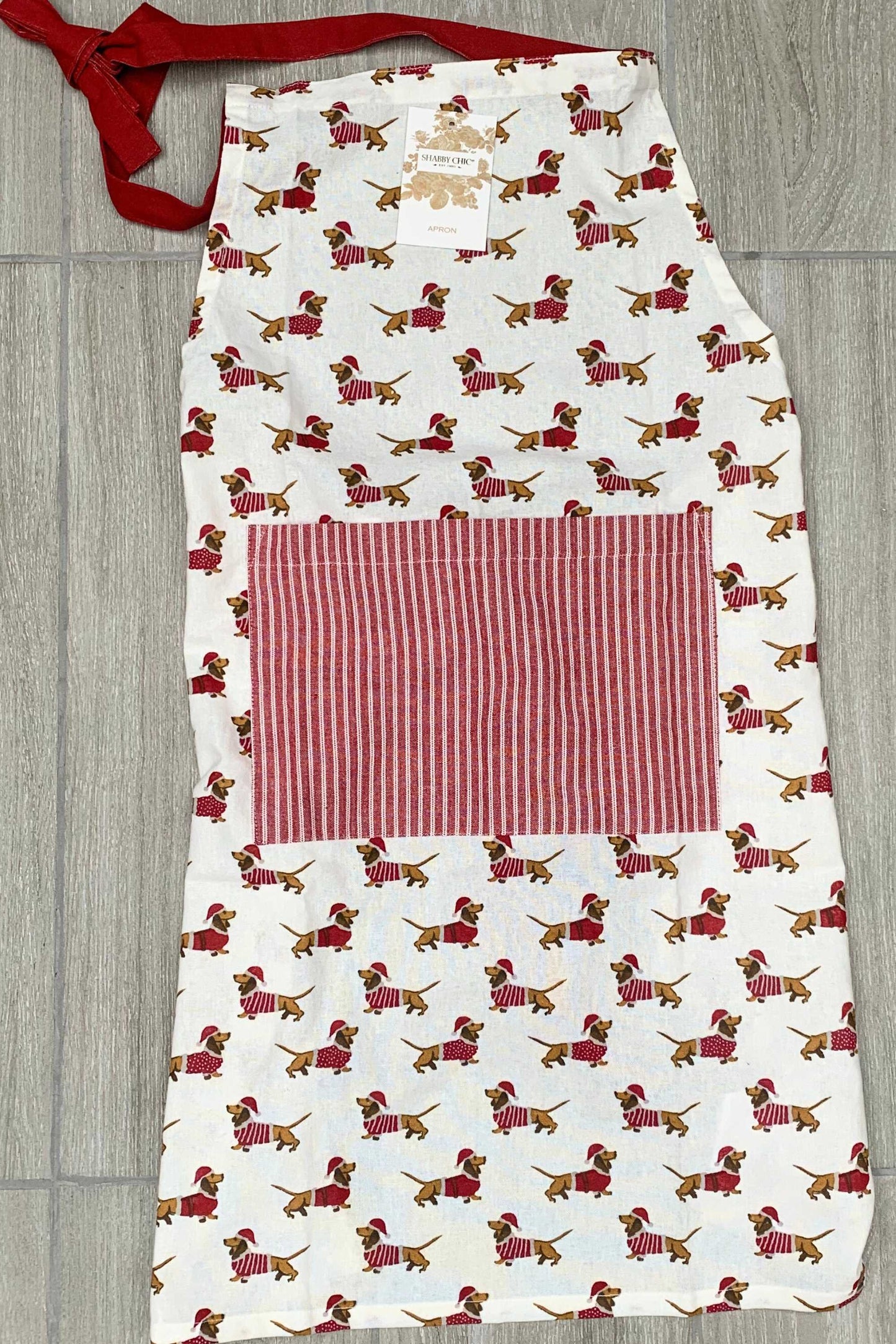 Christmas Themed Sausage Dog Apron & Gauntlet Bundle