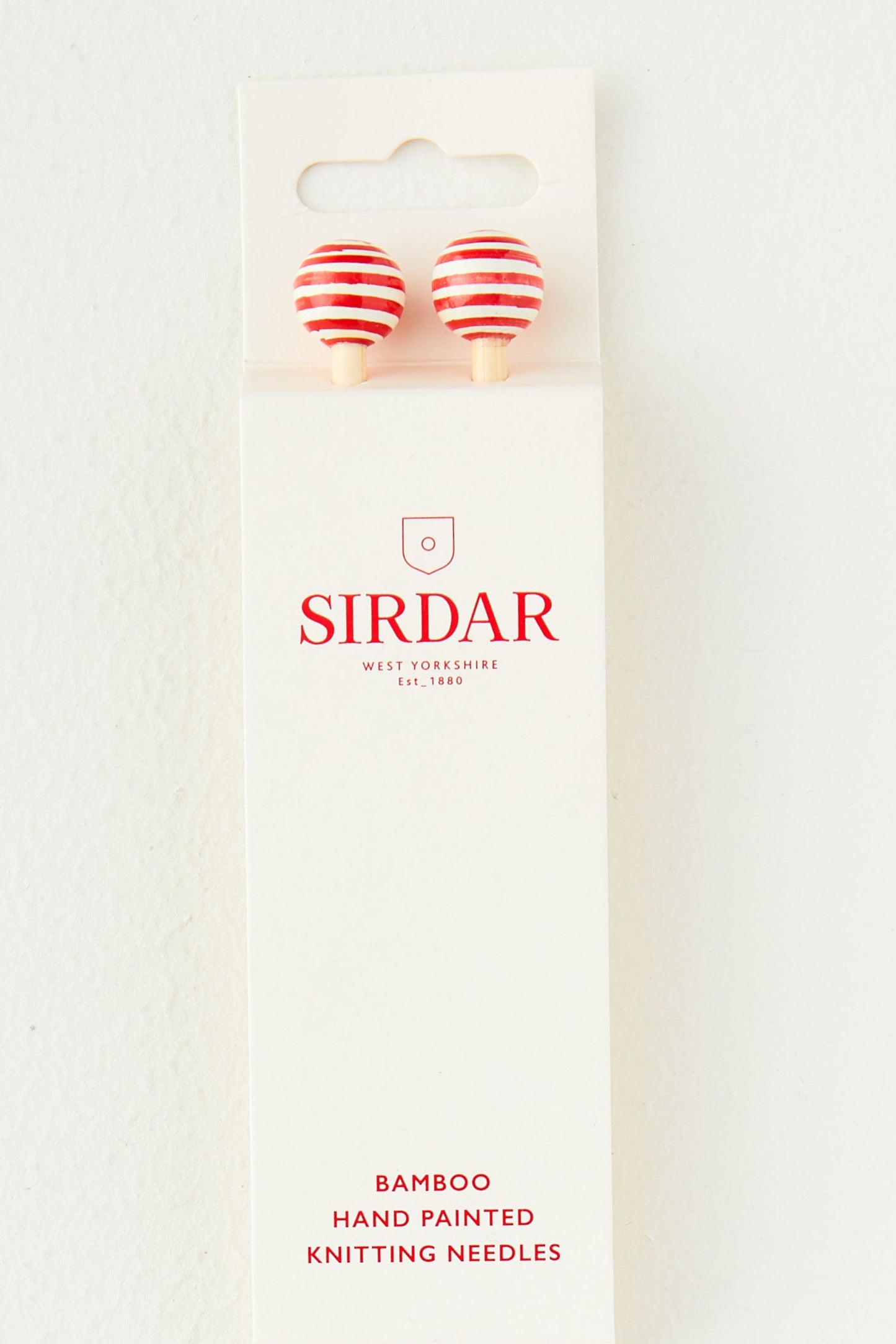 Sirdar Bamboo 35cm Long Hand Painted Knitting Needles. 4.50mm.