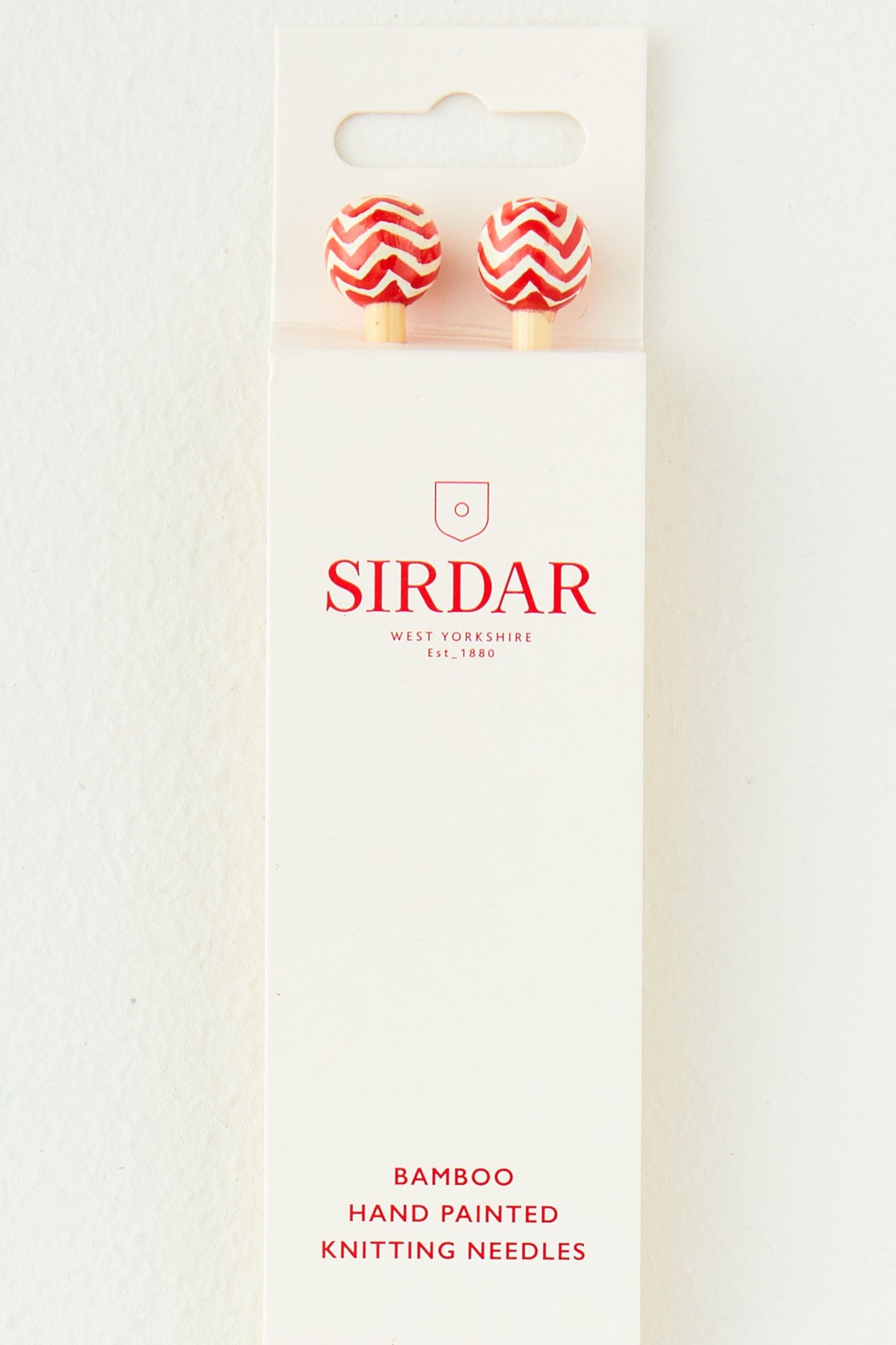 Sirdar Bamboo 35cm Long Hand Painted Knitting Needles. 5.0mm.