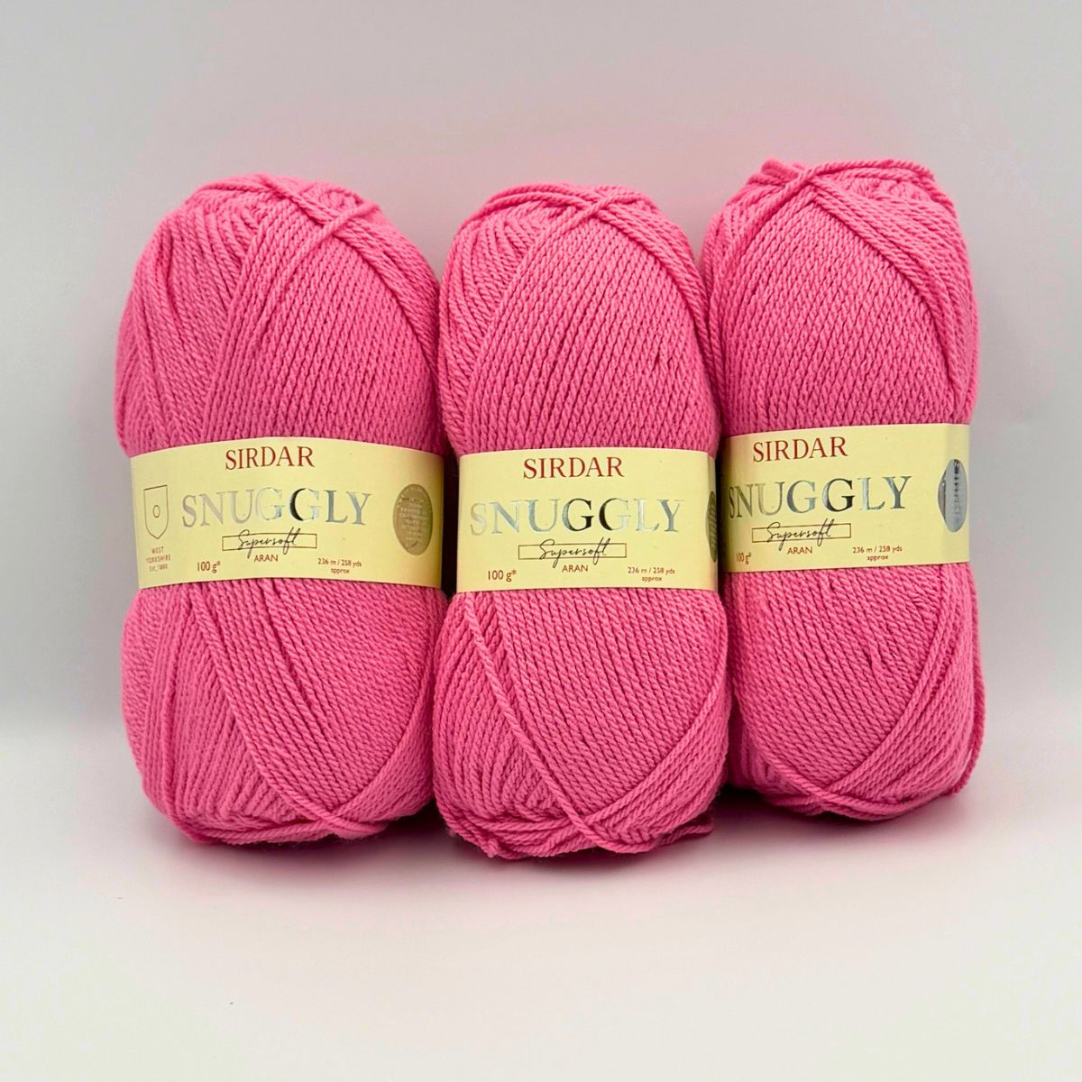3pk Sirdar Snuggly Supersoft Baby Aran F022-397