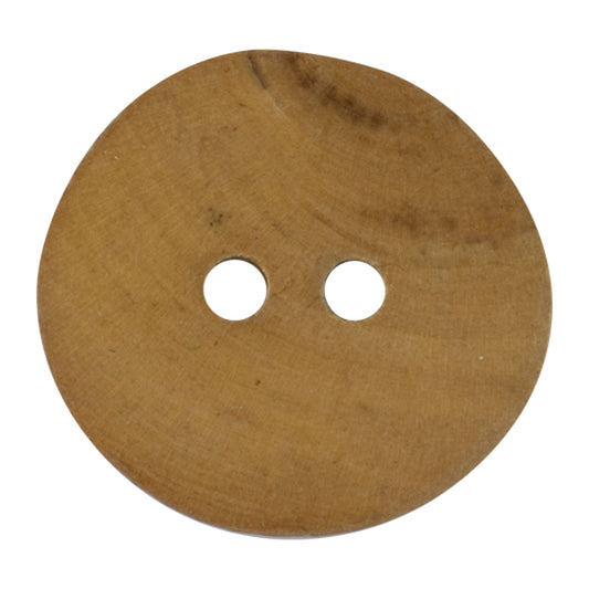 Buttons 25mm Poplar Wood Carded: Pack of 2: Code E