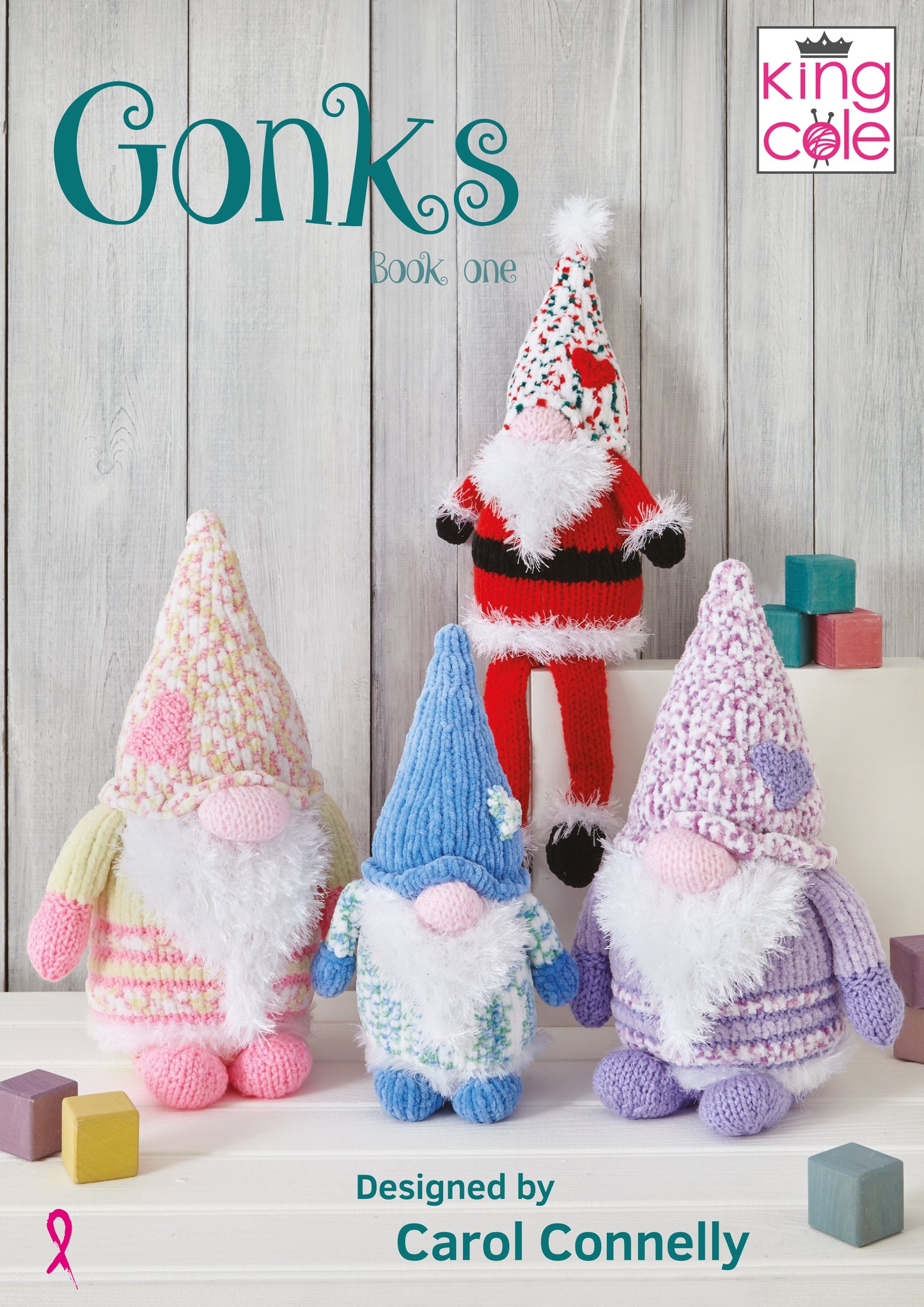 Knit Your Own Small Green Christmas Gonk – Complete DIY Kit