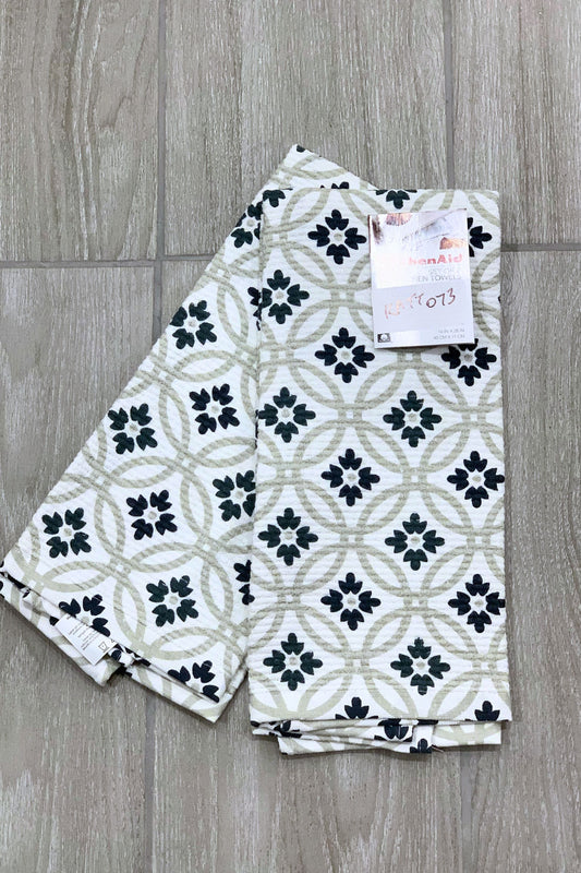 New KitchenAid Tea-Towels x2 Flowers