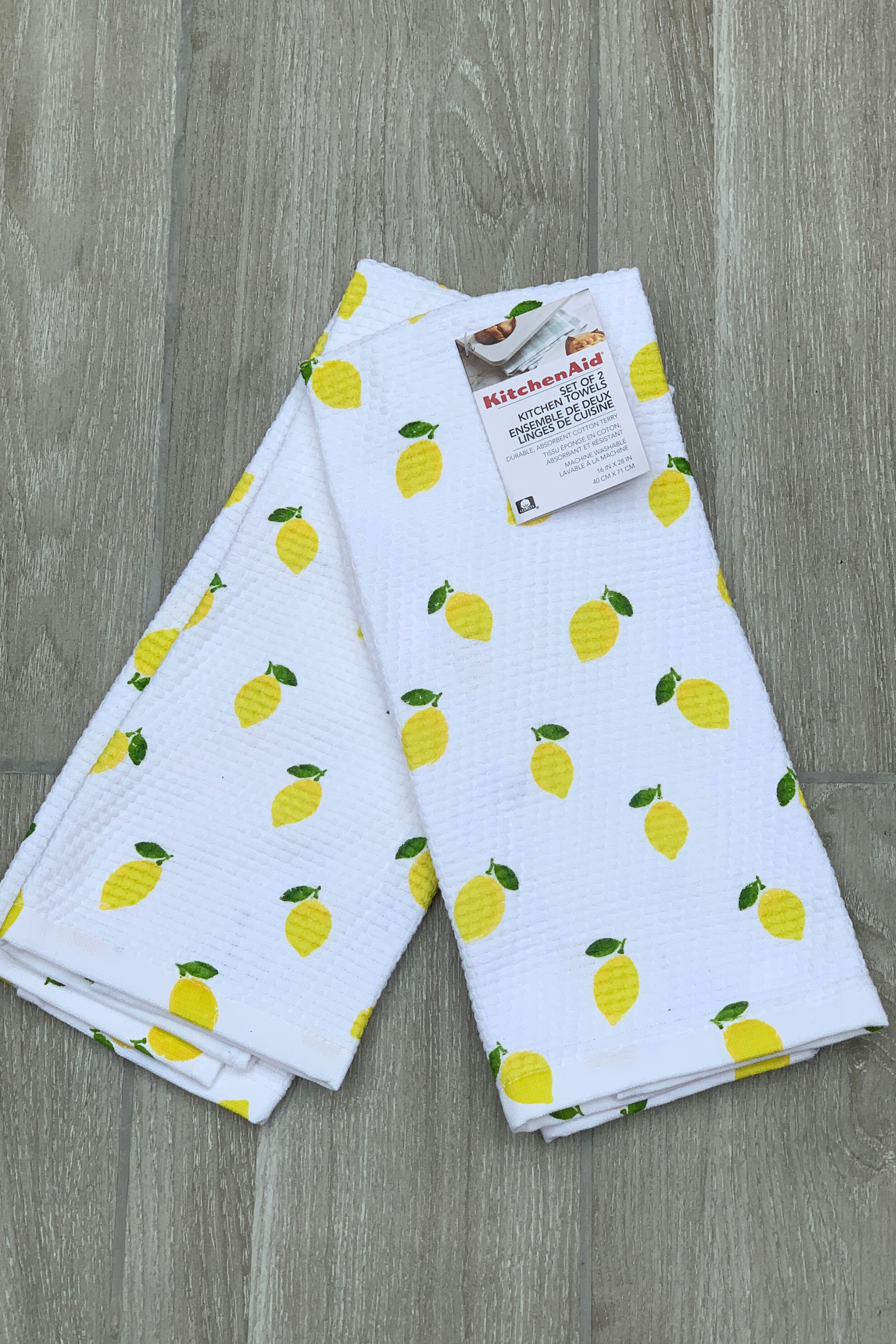 New KitchenAid Tea-Towels x2 Lemon Fruit – Wild Haggis Direct