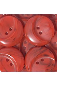 Oval Bulge 2 Hole 23mm Red 300554 x5
