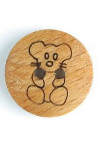 Wooden Mouse 15mm Brown 231605 x5