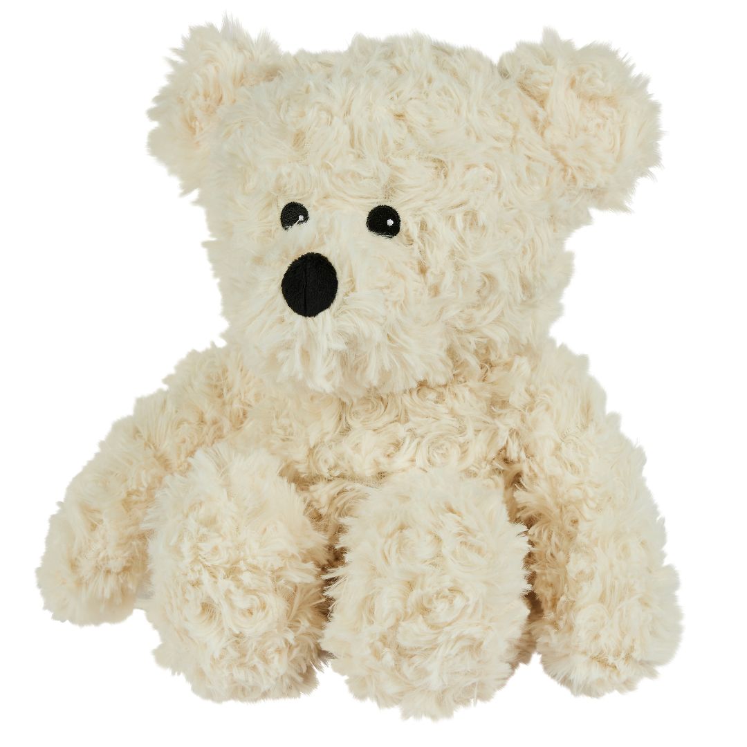 Warmies Cream Curly Bear Plush