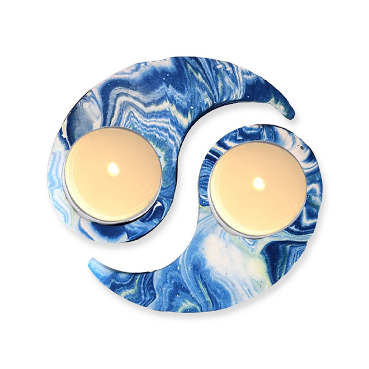 Sea Lily Yin & Yang Tealight Holders