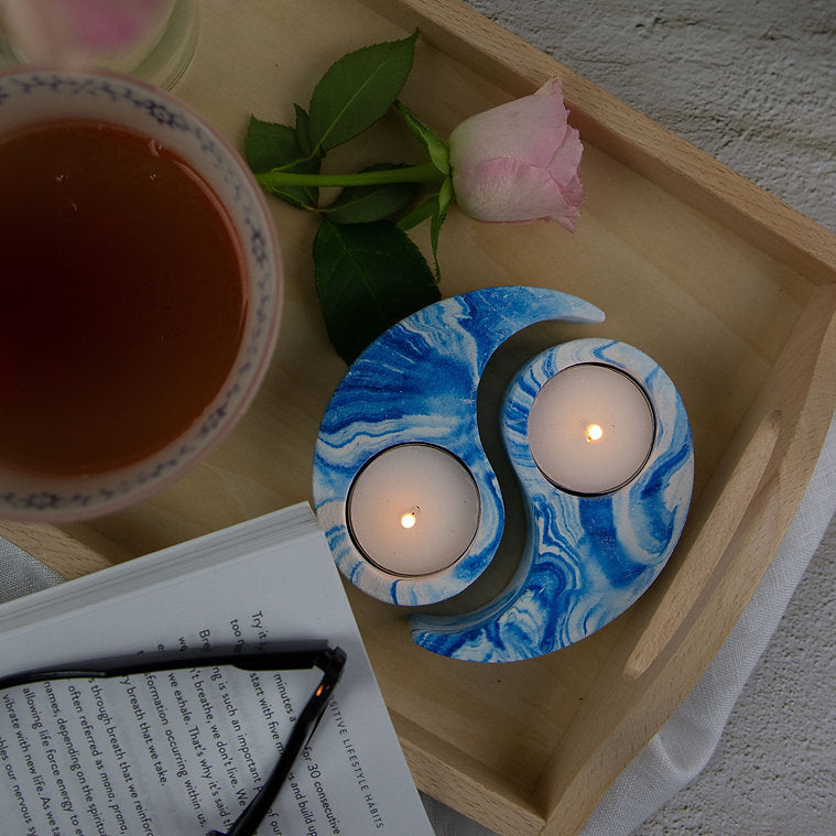 Sea Lily Yin & Yang Tealight Holders