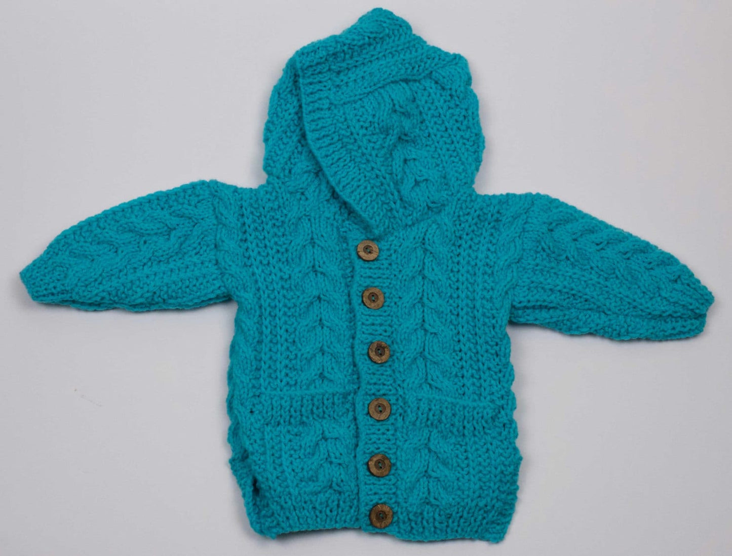 Child's Aran Jacket with Hood (3-6 Months)