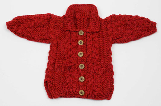 Child's Jacket with Collar & Pockets (3-6 Months)