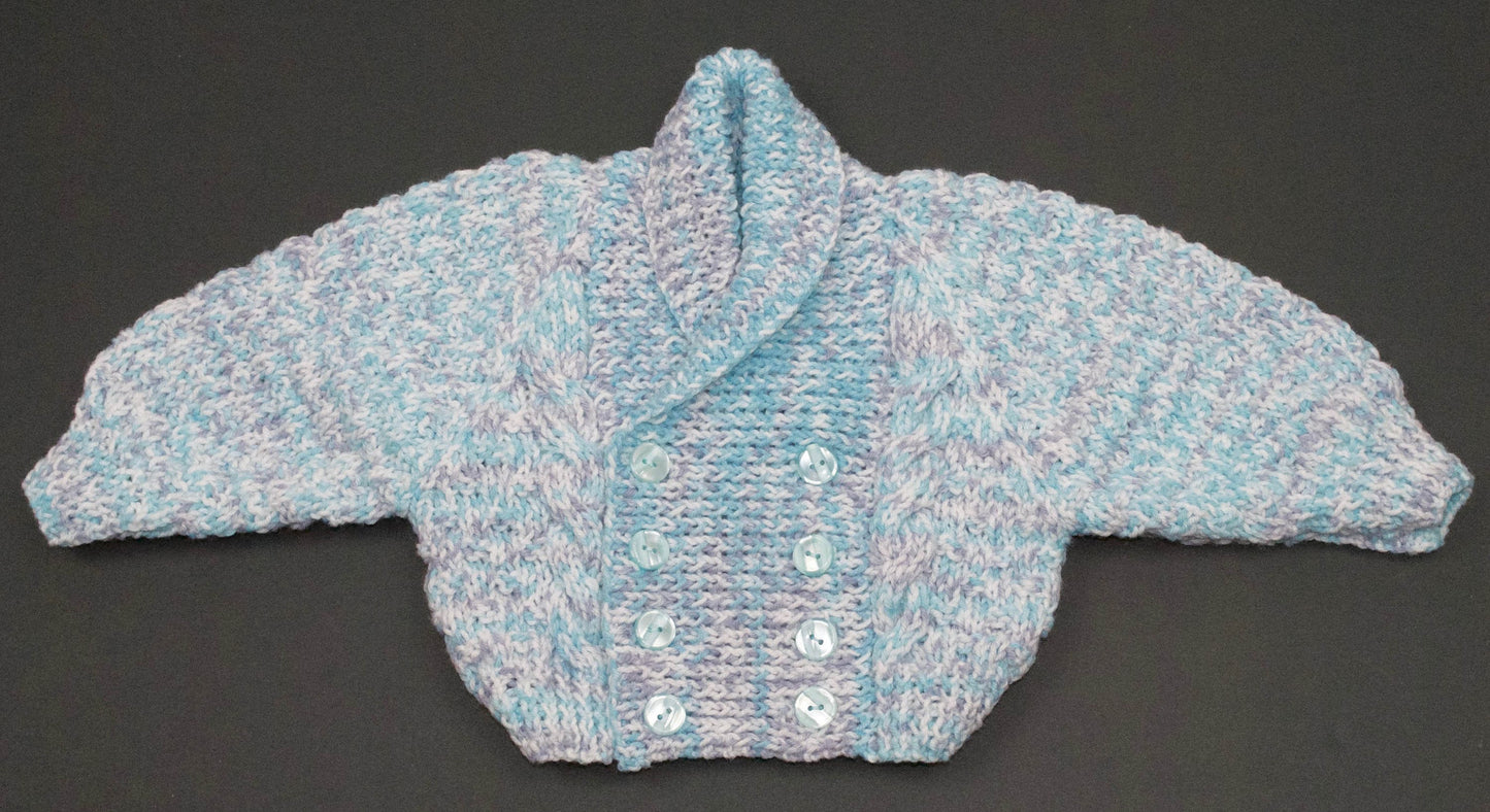 Boy's Shawl Collar Cardigan (0-6 Months)