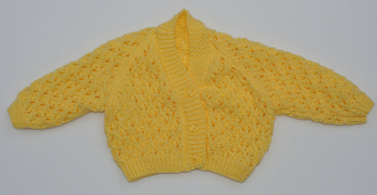 Girls Lacy V-Neck Cardigan (3 - 6 Months)