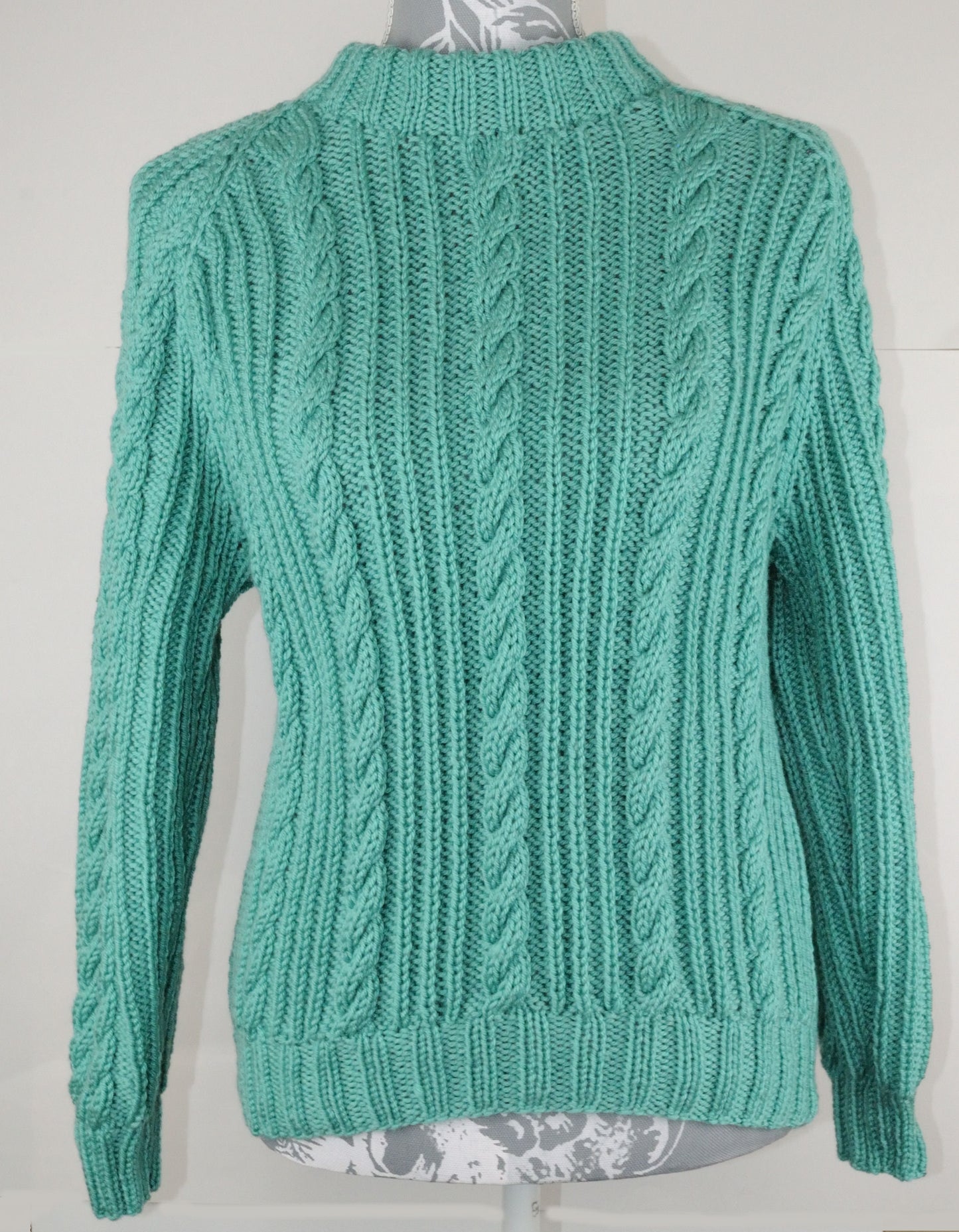 Soft Aran Round Neck Sweater - Child / Small Adult (Size 32")