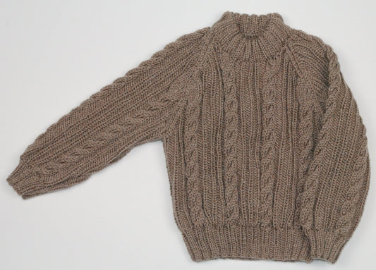 Soft Aran Childs Round Neck Sweater (18-24 Months)