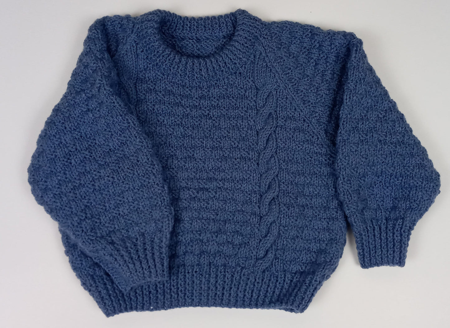 Child's Rond Neck Sweater - Airforce Blue