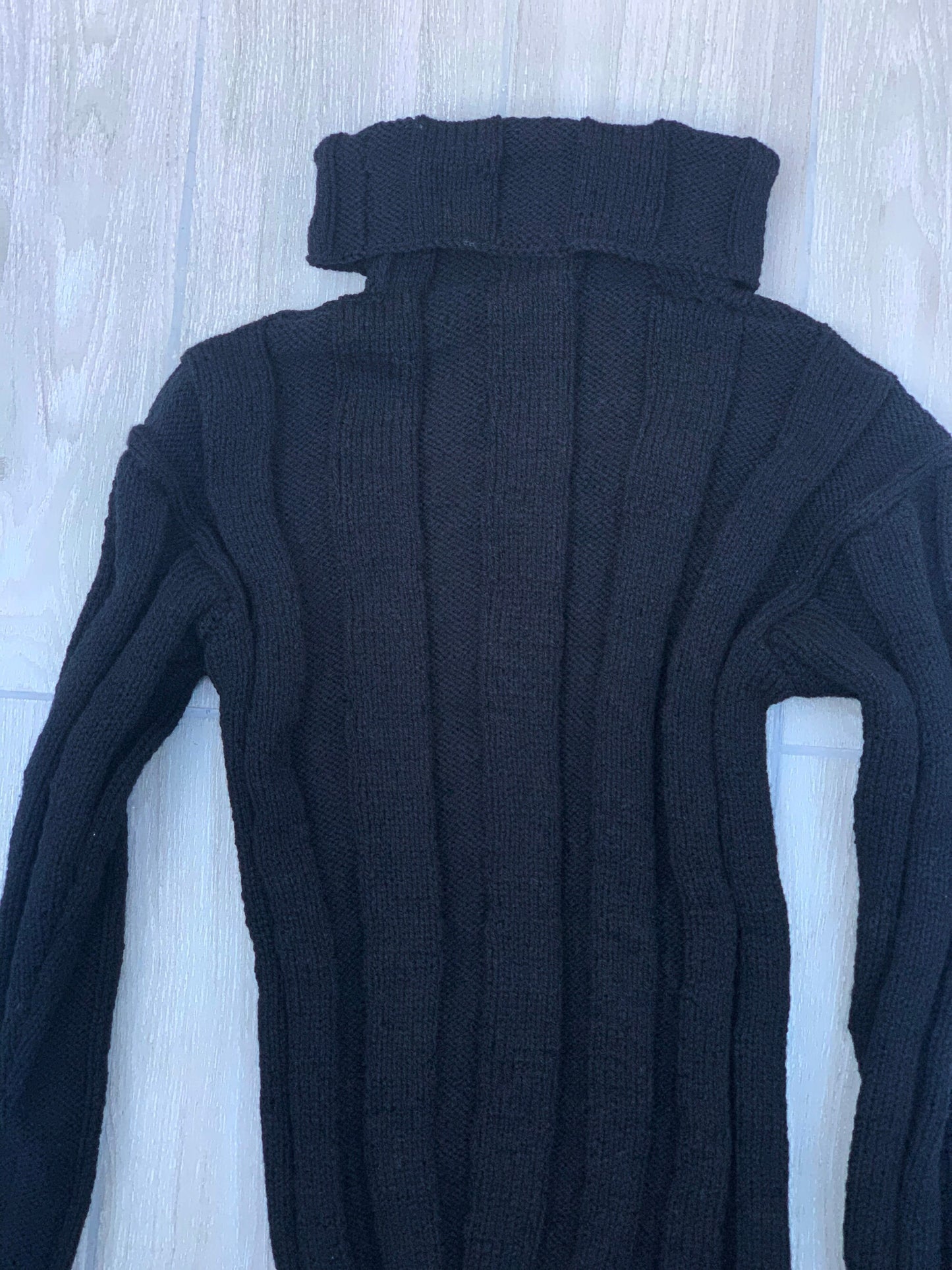 Male Roll Neck Sweater DK - Black 40/42" (Large)