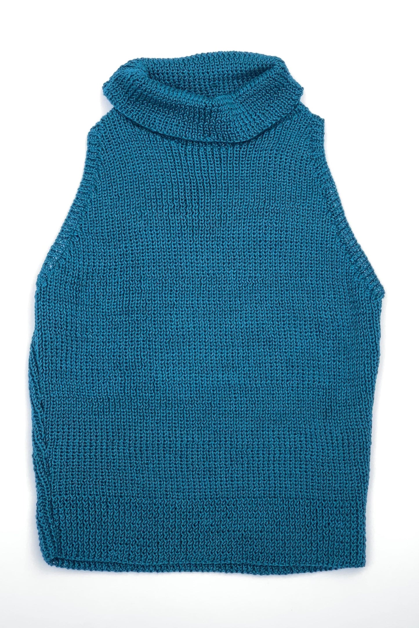 Ladies 60's Skinny Rib Sweater 34" Bust - Teal