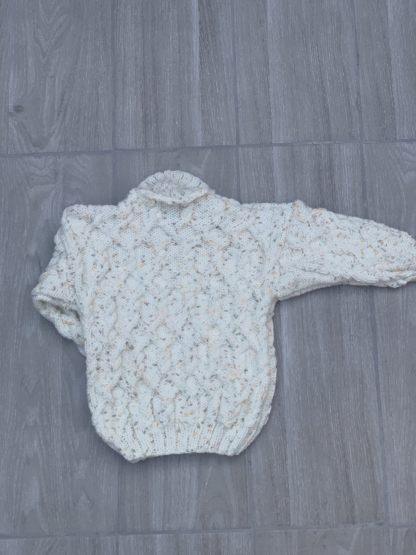 Girl's Jacket & Beret - Supersoft Aran (3 Years Approx.)