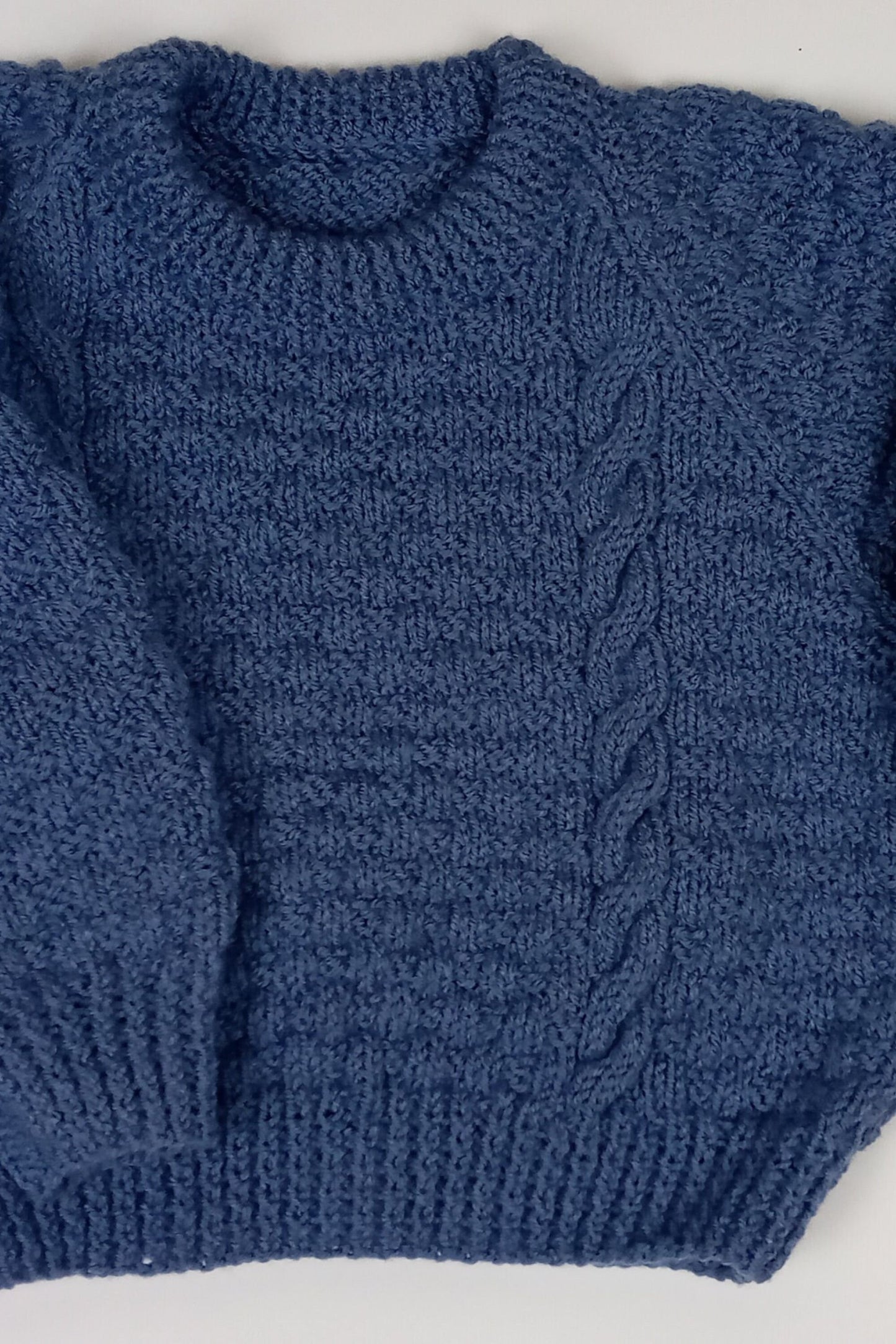 Child's Rond Neck Sweater - Airforce Blue