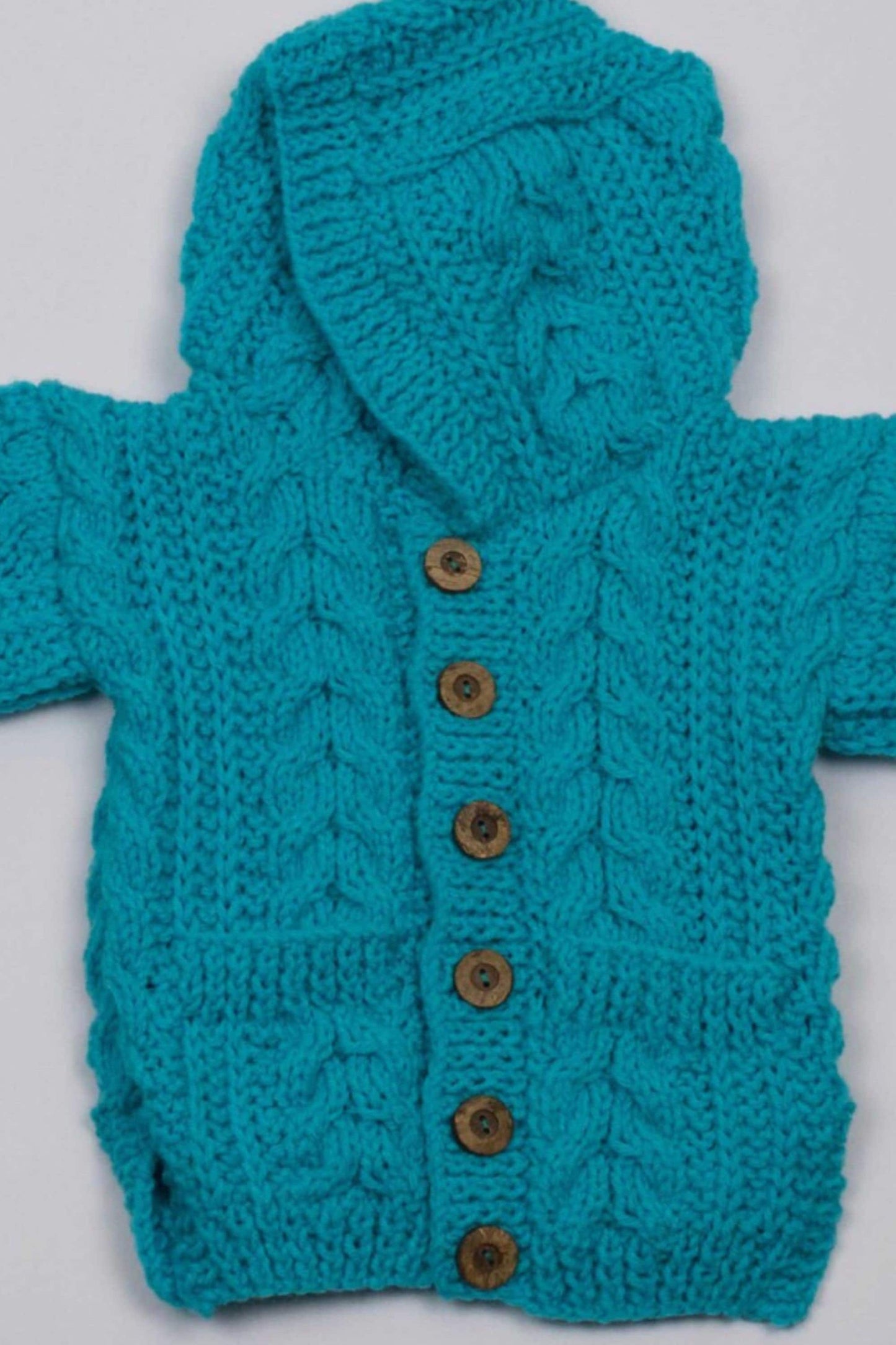 Child's Aran Jacket with Hood (3-6 Months)