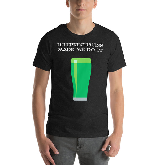 Funny St Paddy Day T-Shirt (Leprechauns Green Beer)