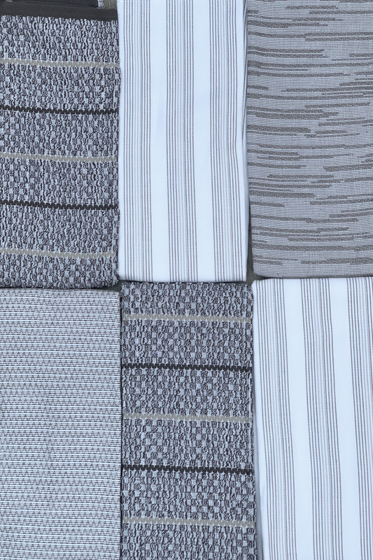 New KitchenAid Tea-Towels x6 100% Cotton Shades of Grey & White